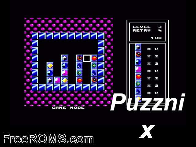 Puzznix (UK) (19xx) [a1] Amstrad CPC game showing 3D box cover and gameplay screenshot